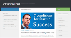 Desktop Screenshot of entrepreneurpost.com
