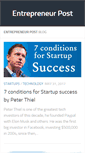 Mobile Screenshot of entrepreneurpost.com